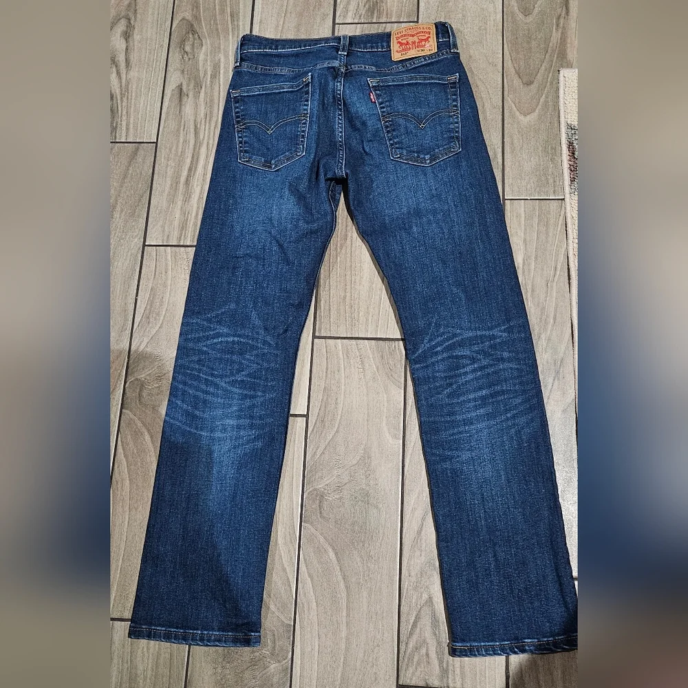 Mens Levi Strauss 513 Slim Straight 30x32 Pant Jean Lot (3) - Picture 11 of 13